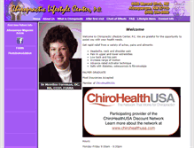 Tablet Screenshot of chirolifestylecenter.com